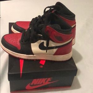 Retro 1 high bred toe Jordan